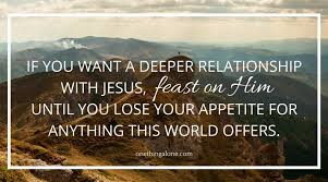 feast on Jesus