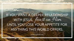 feast on Jesus