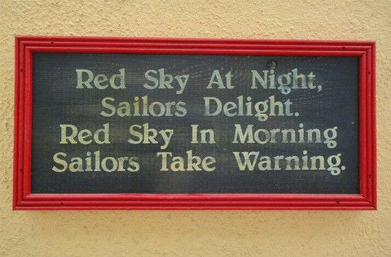 red sky