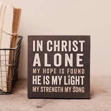 In Christ alone