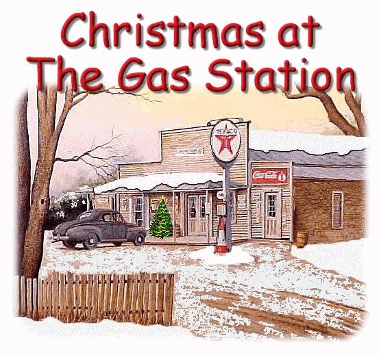Christmas at the gas station